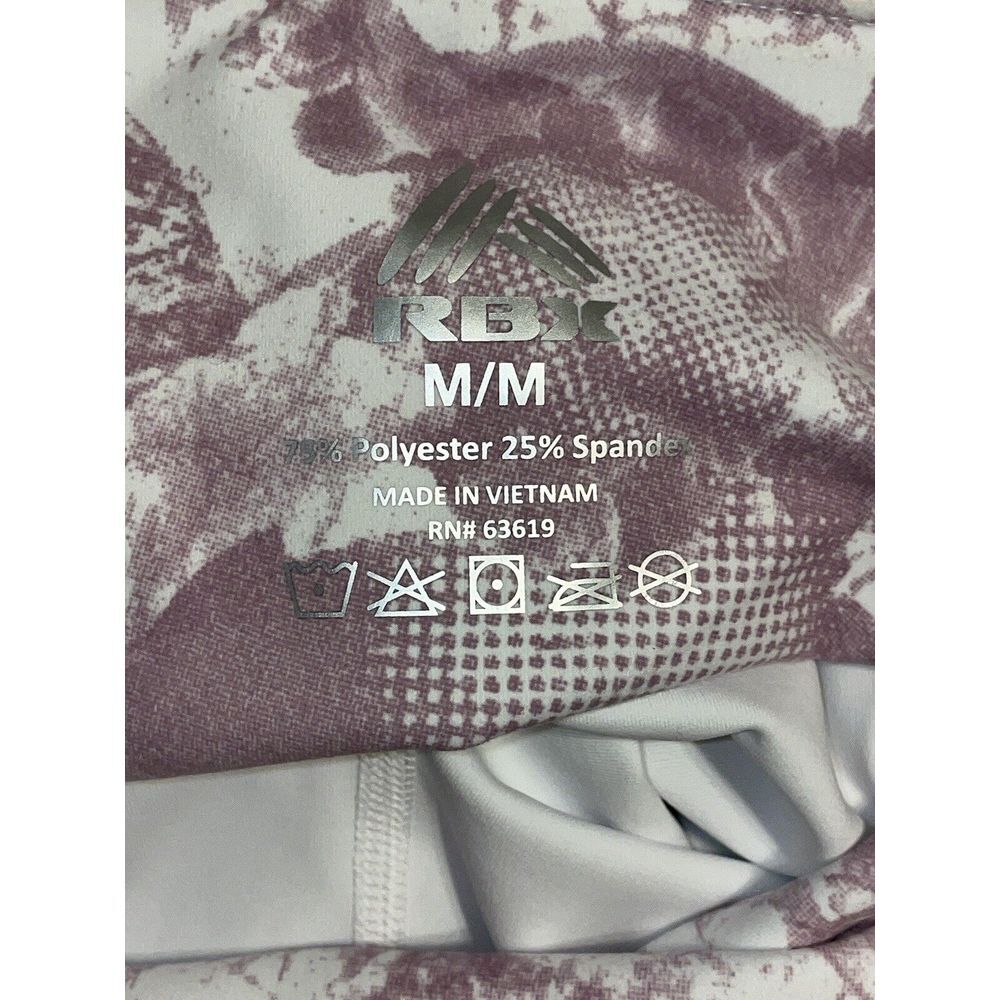 Women's RBX mauve Leaf Leggings. Buttery Soft, Size Medium - Picture 5 of 5